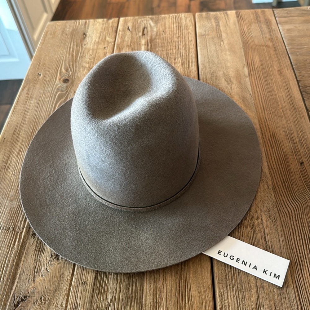 Eugenia Kim Wool Hat Gray Taupe NWT - Picture 4 of 9